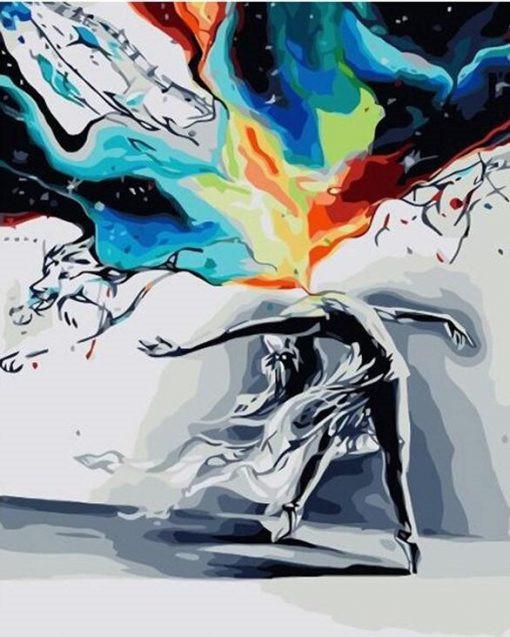 Pintura Abstracta Moderna Pintar por Números