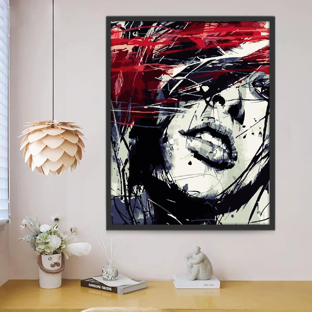 Pintura Artística de Mujer Pintar por Números