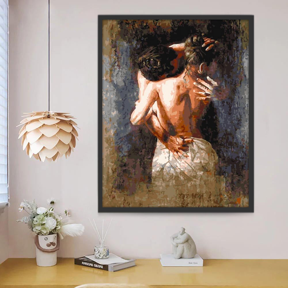 Pintura Artística de una Pareja Pintar por Números