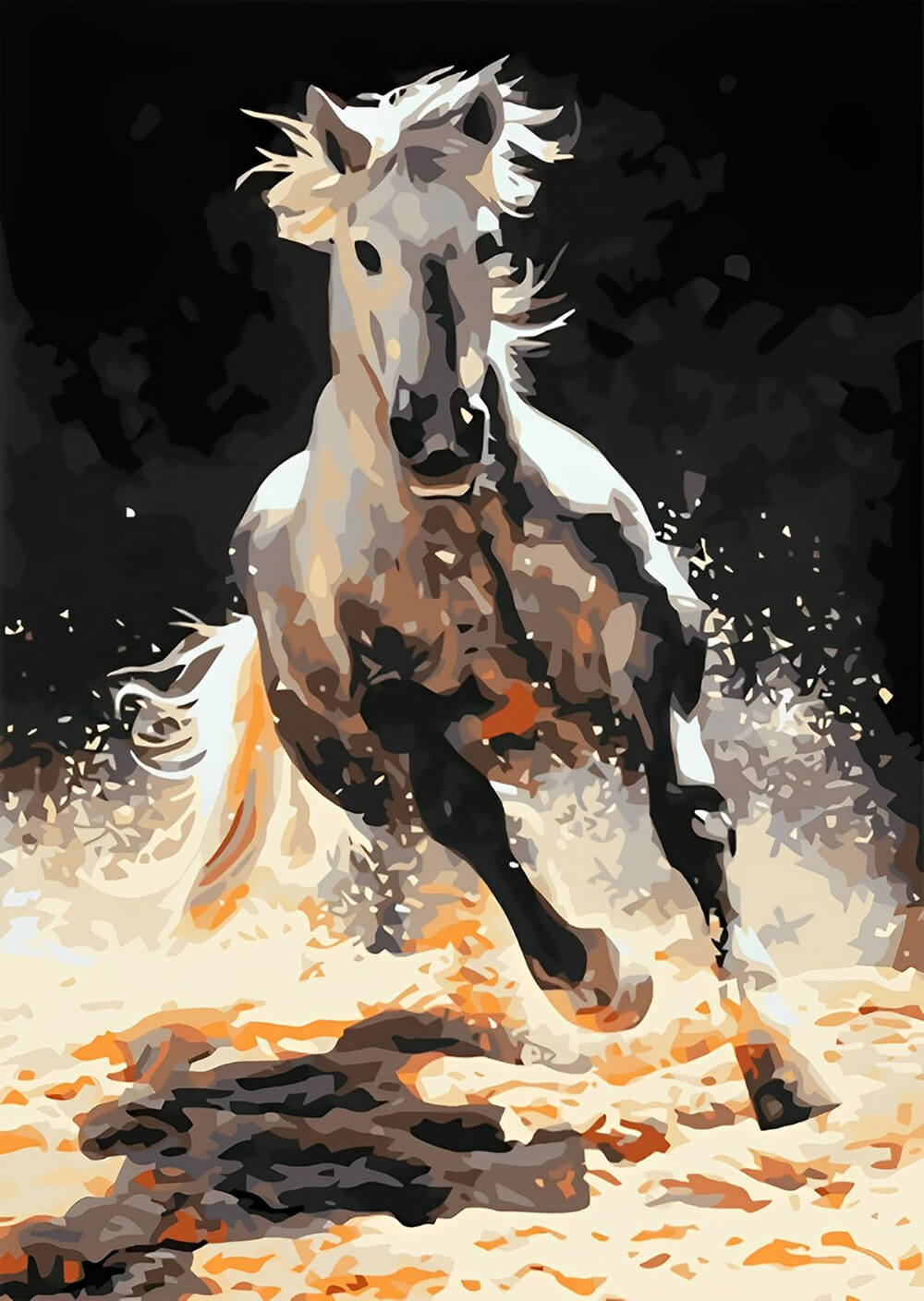 pintar caballo corriendo