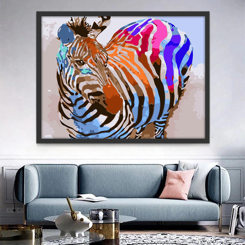 Pintura de Cebra en Color Pintar por Números