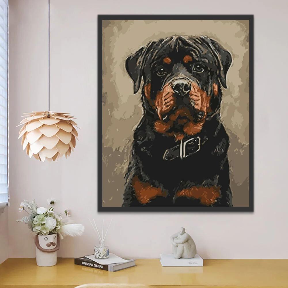 Pintura de Dóberman Pintar por Números