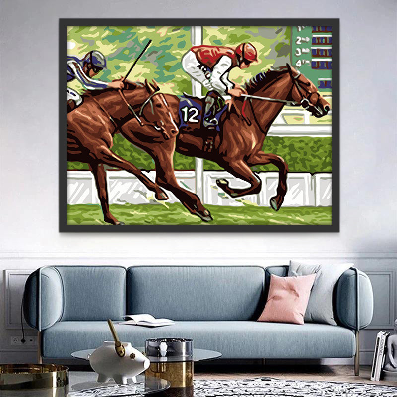 Pintura de Equitación Pintar por Números