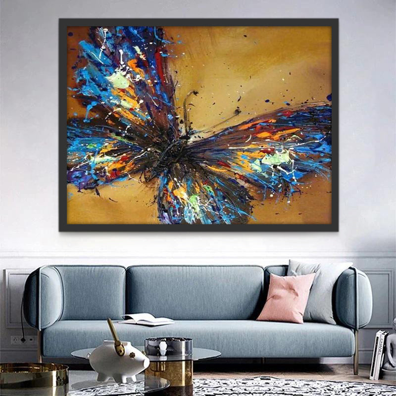 Pintura de Mariposa Colorida Pintar por Números