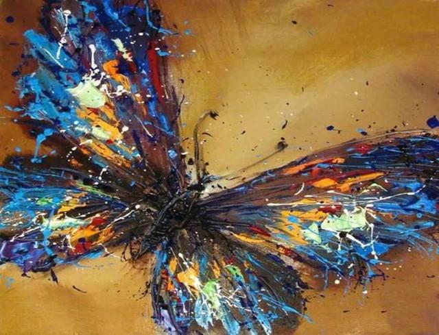 Pintura de Mariposa Colorida Pintar por Números
