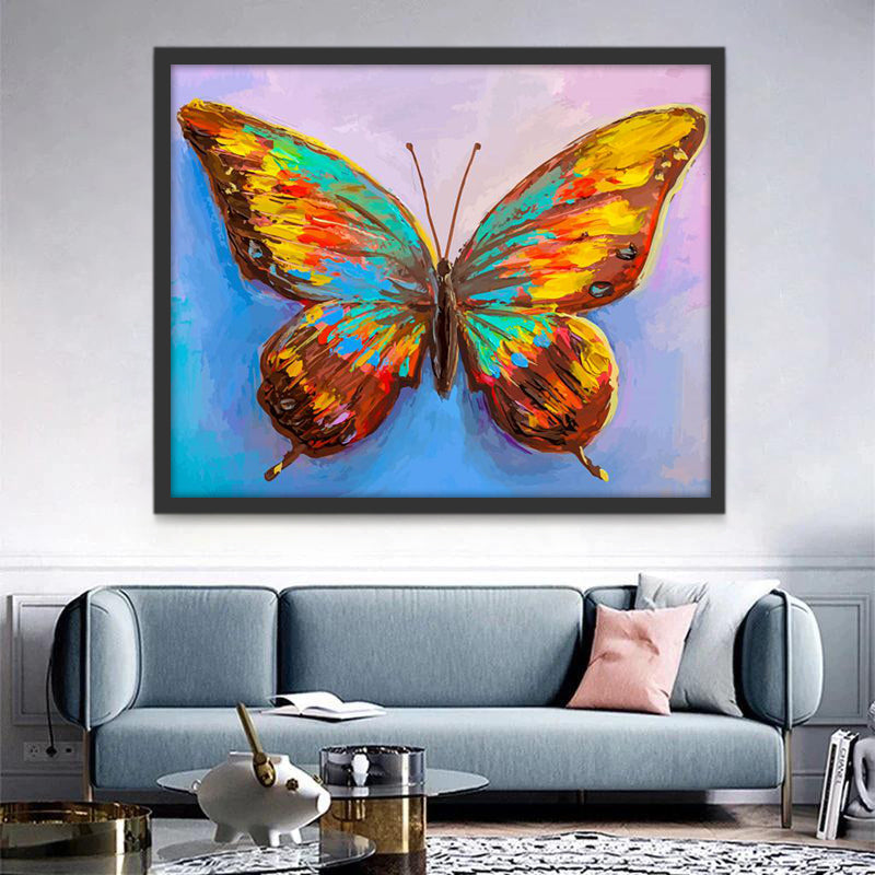 Pintura de Mariposa Marrón Pintar por Números