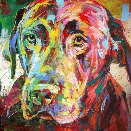 Pintura de Perro Colorido Pintar por Números