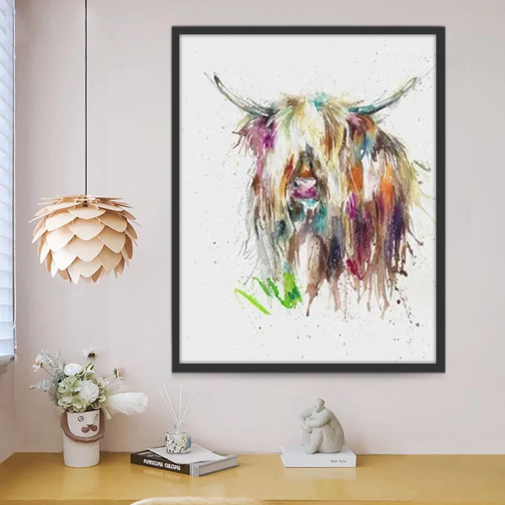 Pintura del Yak Colorido Pintar por Números