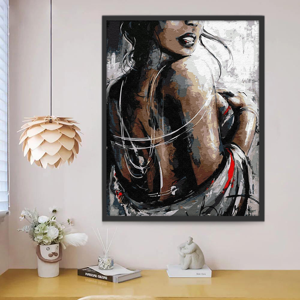 Pintura Moderna de Mujer Hermosa Pintar por Números