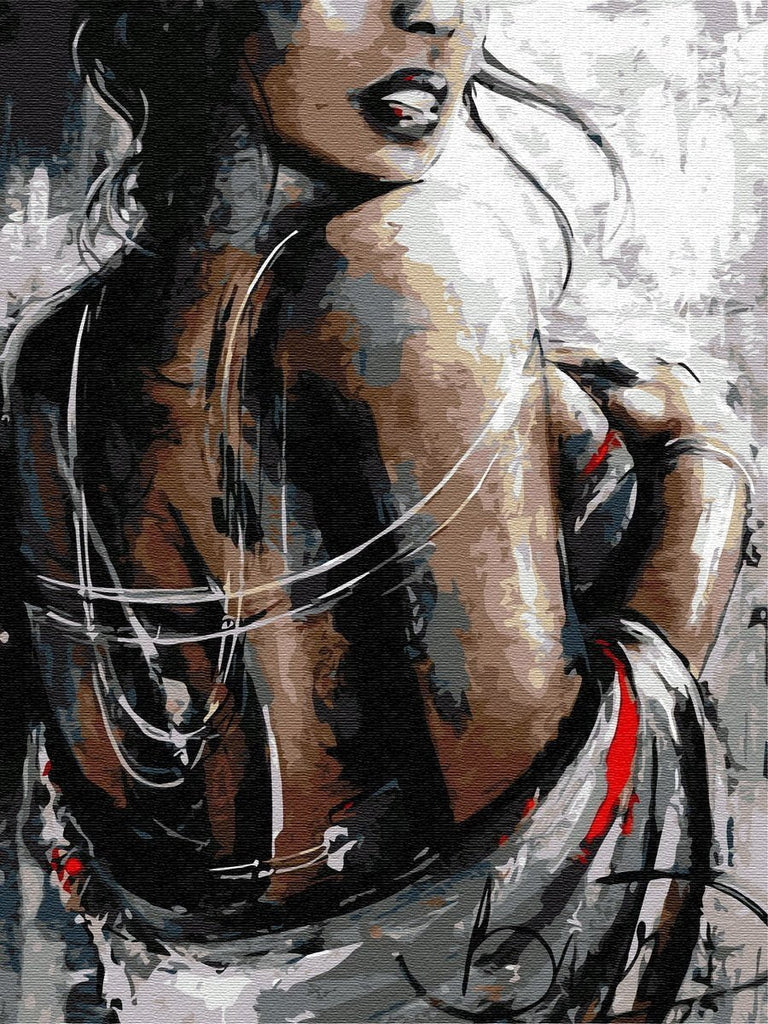 Pintura Moderna de Mujer Hermosa Pintar por Números