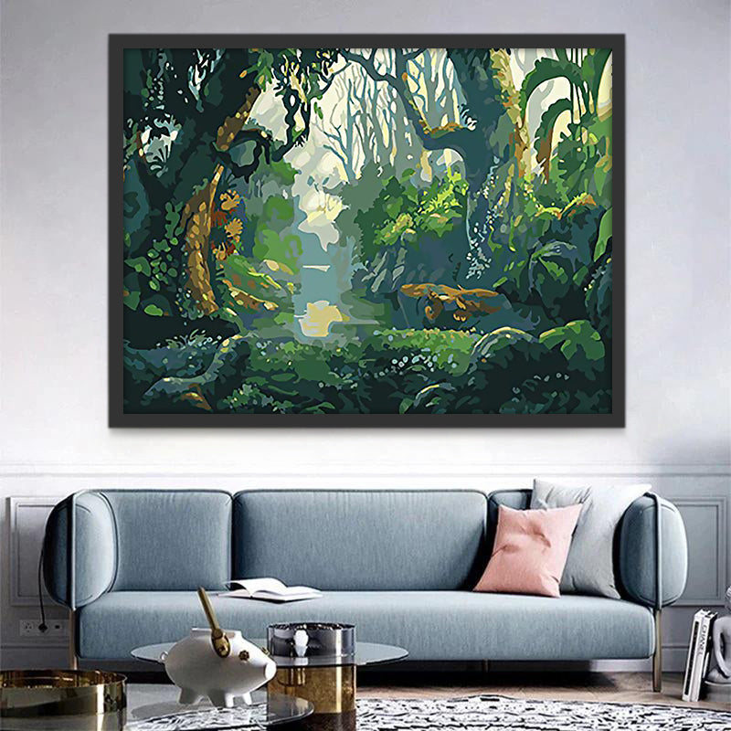 Plantas en el Bosque Pintar por Números