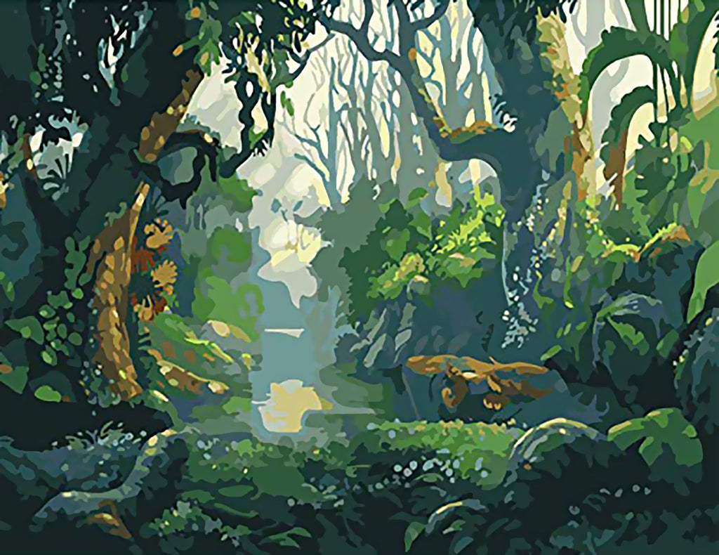 Plantas en el Bosque Pintar por Números