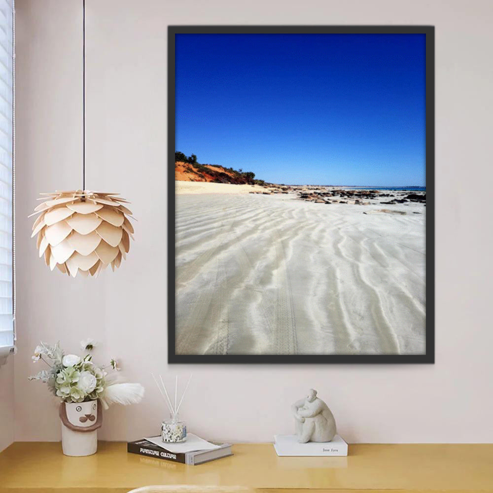 Playa de Arena Blanca Pintar por Números