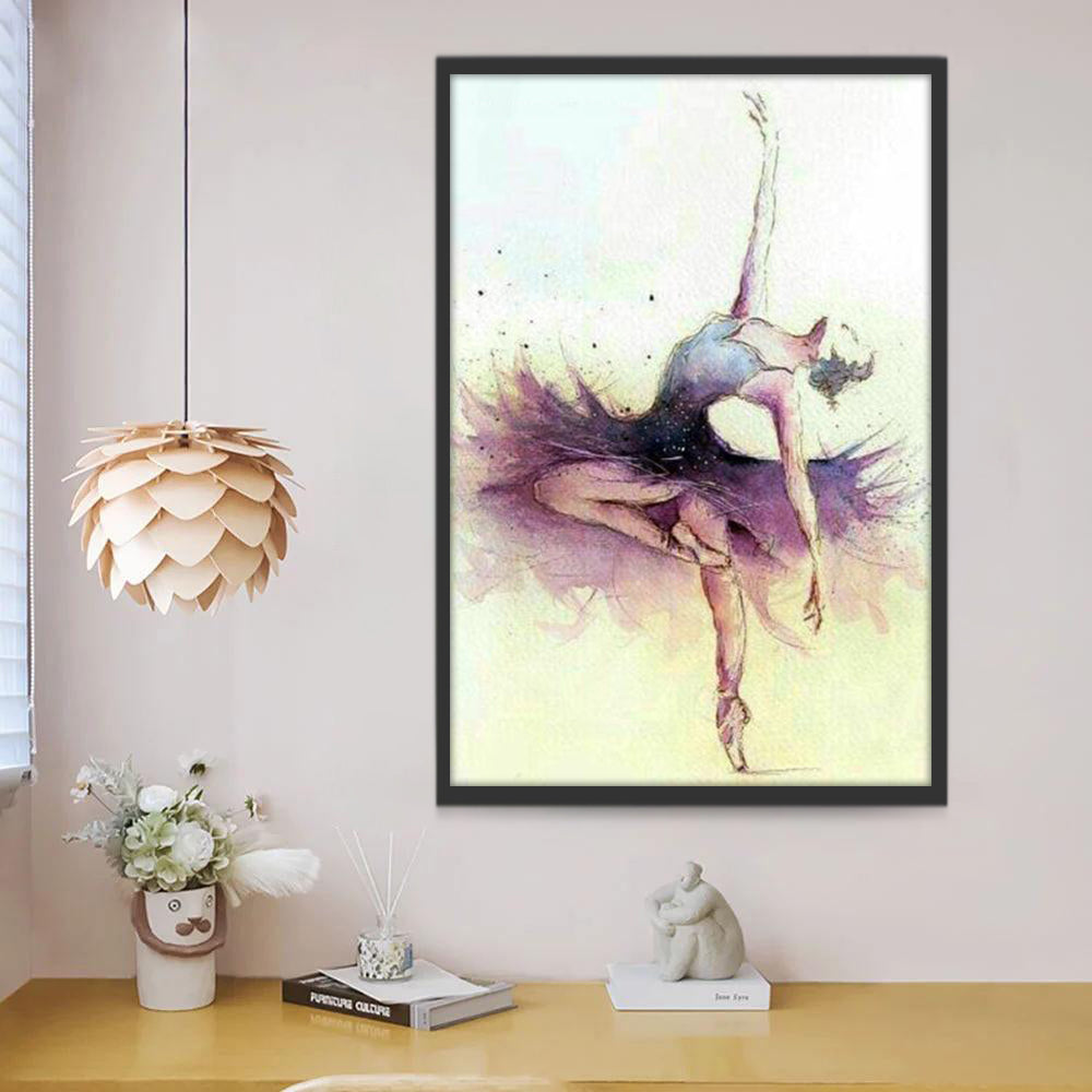 Postura Elegante de Bailarina de Ballet Pintar por Números