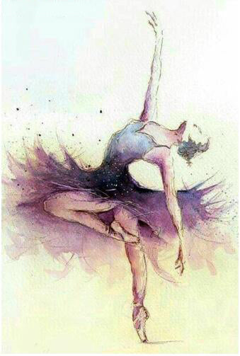 Postura Elegante de Bailarina de Ballet Pintar por Números
