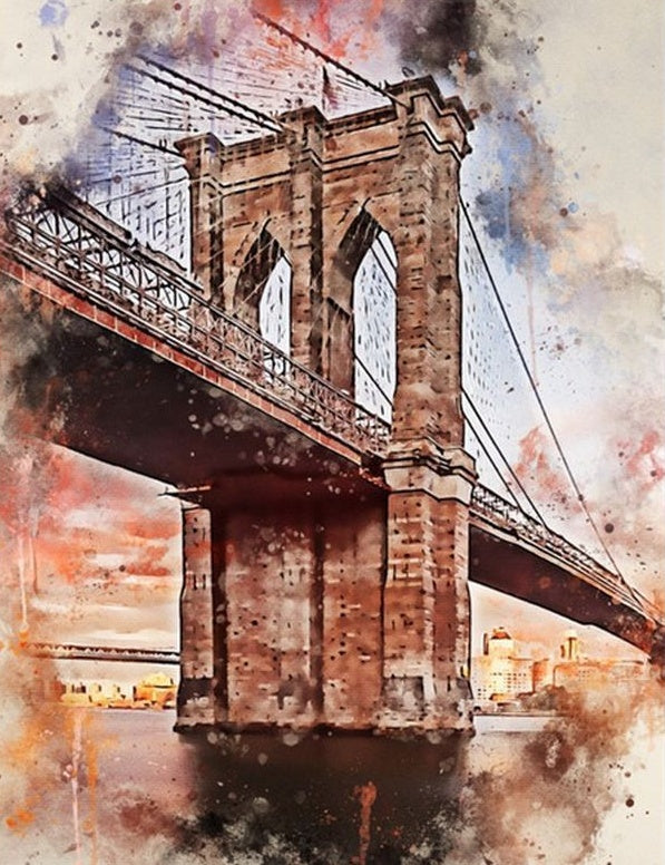 Puente Brooklyn en Nueva York Pintar por Números