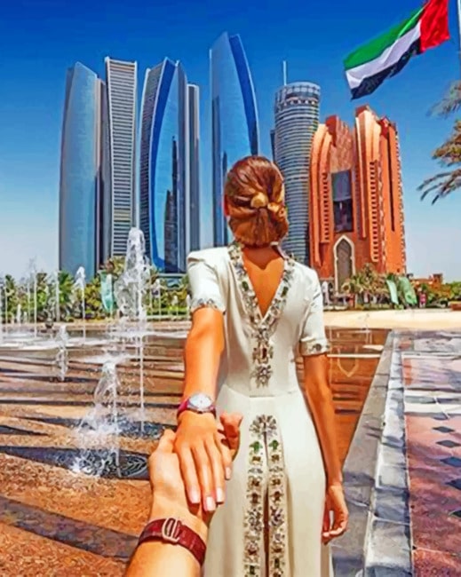 Rascacielos de Emiratos Árabes Unidos Pintar por Números