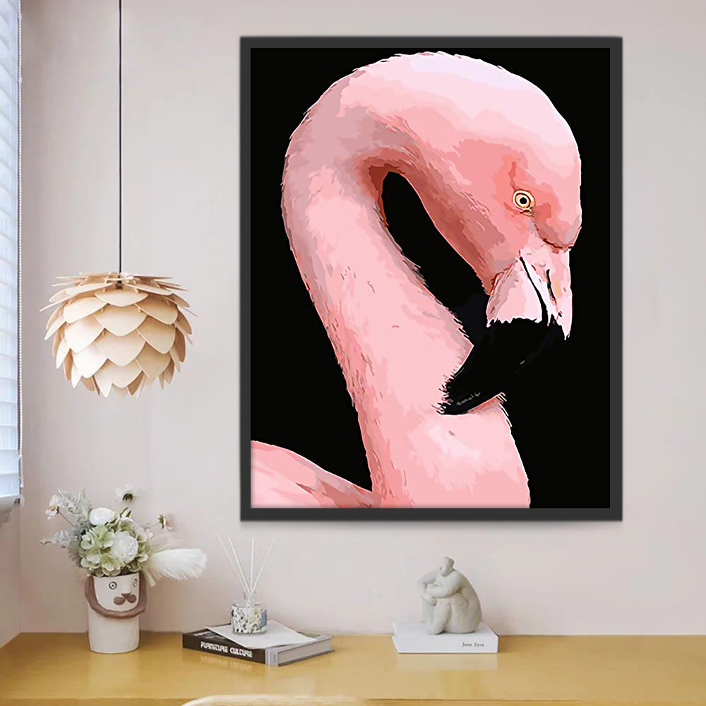 Retrato de Flamenco Elegante Pintar por Números