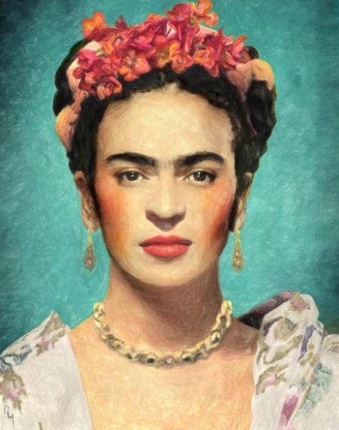 Retrato de Frida Kahlo Pintar por Números