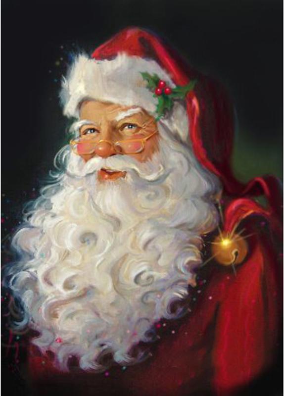 Retrato de Papá Noel con Sonrisa Pintar por Números