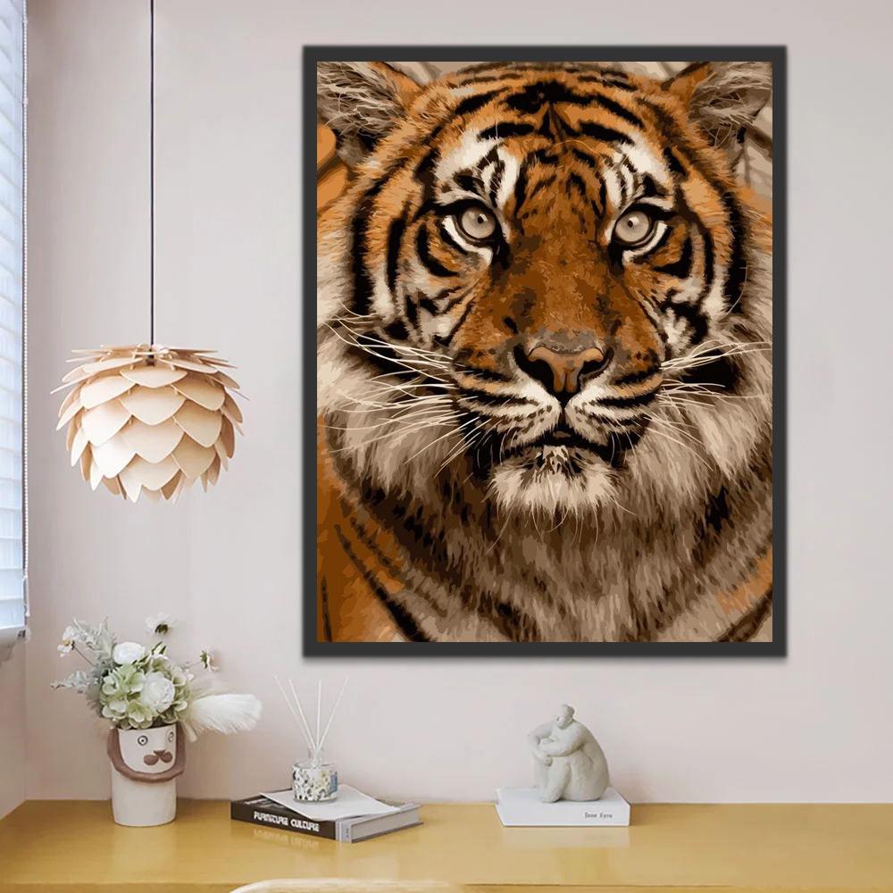 Retrato de Tigre Pintar por Números