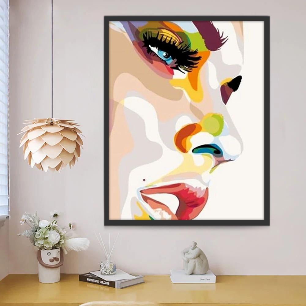 Rostro Hermoso de una Mujer Pintar por Números