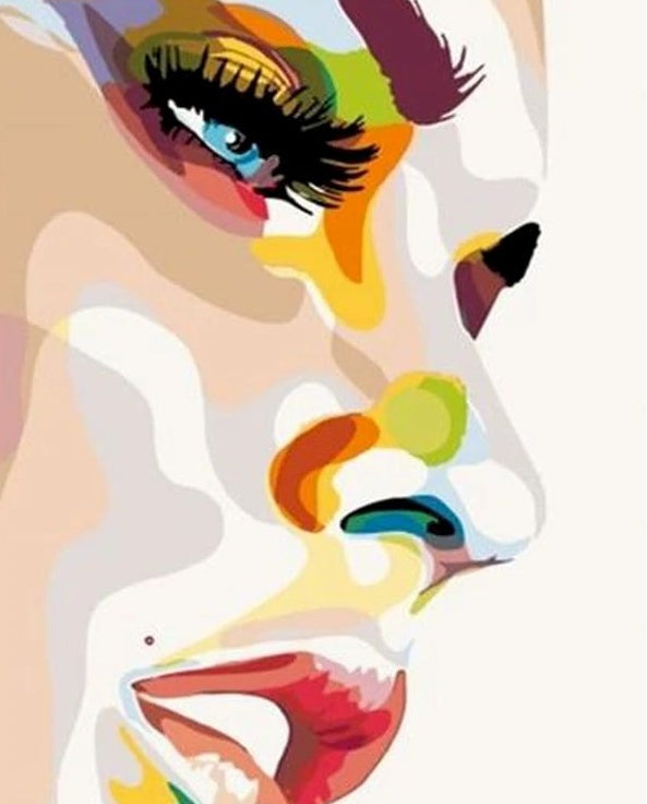 Rostro Hermoso de una Mujer Pintar por Números