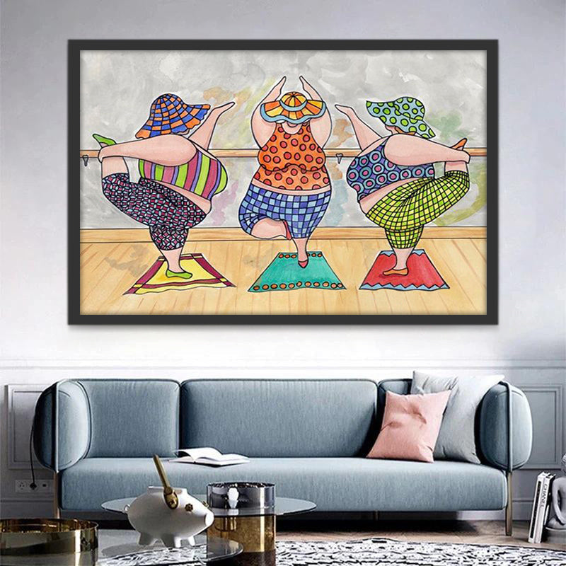 Señoras Gordas en el Estudio de Danza Pintar por Números