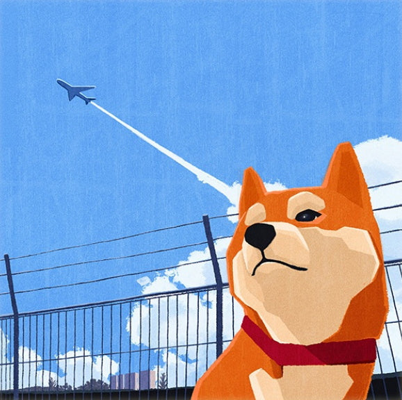 Shiba Inu Mirando el Cielo Pintar por Números
