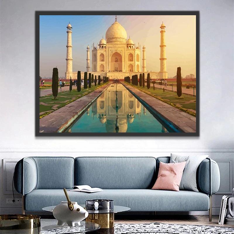 Taj Mahal en India Pintar por Números
