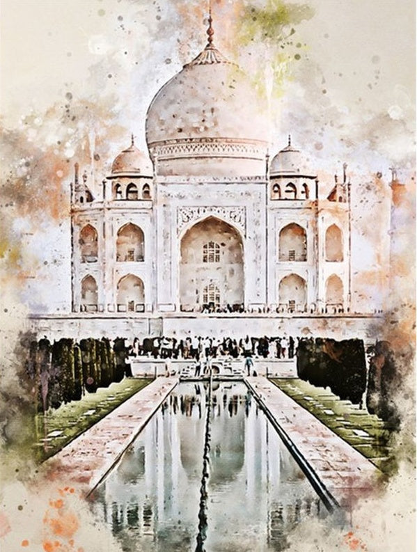 Taj Mahal en India Pintar por Números