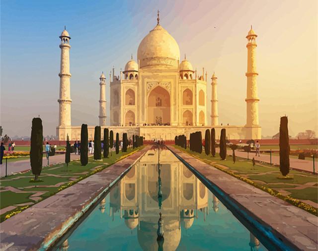 Taj Mahal en India Pintar por Números