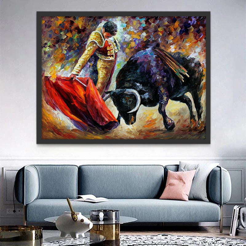 Tauromaquia de Tela Roja Pintar por Números
