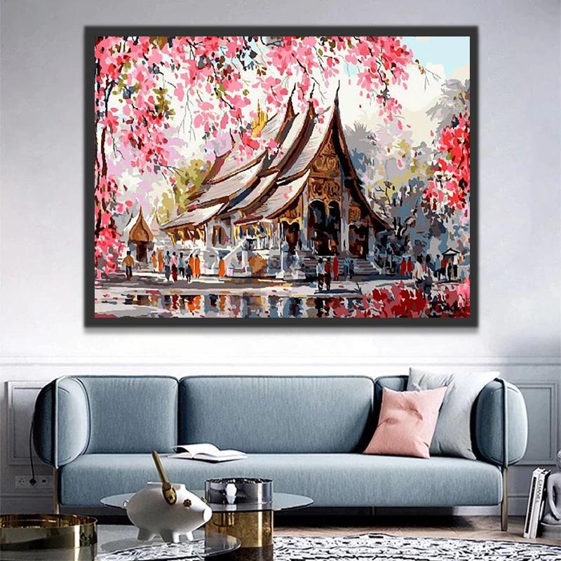 Templo Wat Phra Singh en Chiang Mai Pintar por Números