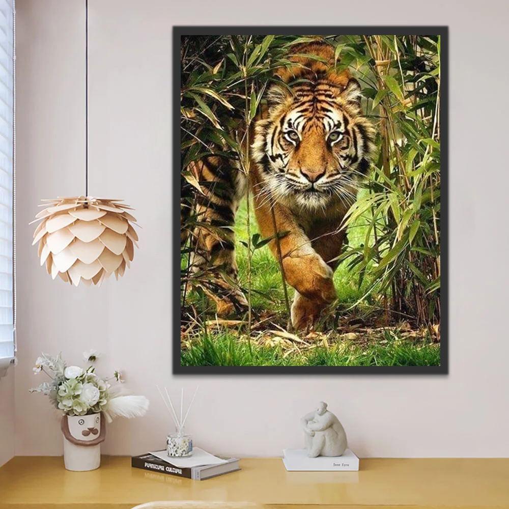 Tigre en el Bosque Pintar por Números