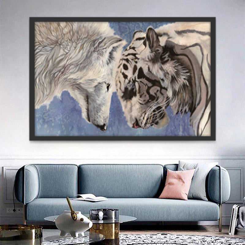 Tigre y Lobo Pintar por Números