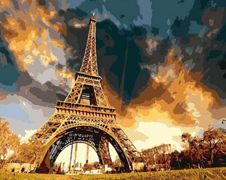 Torre Eiffel al Atardecer Pintar por Números