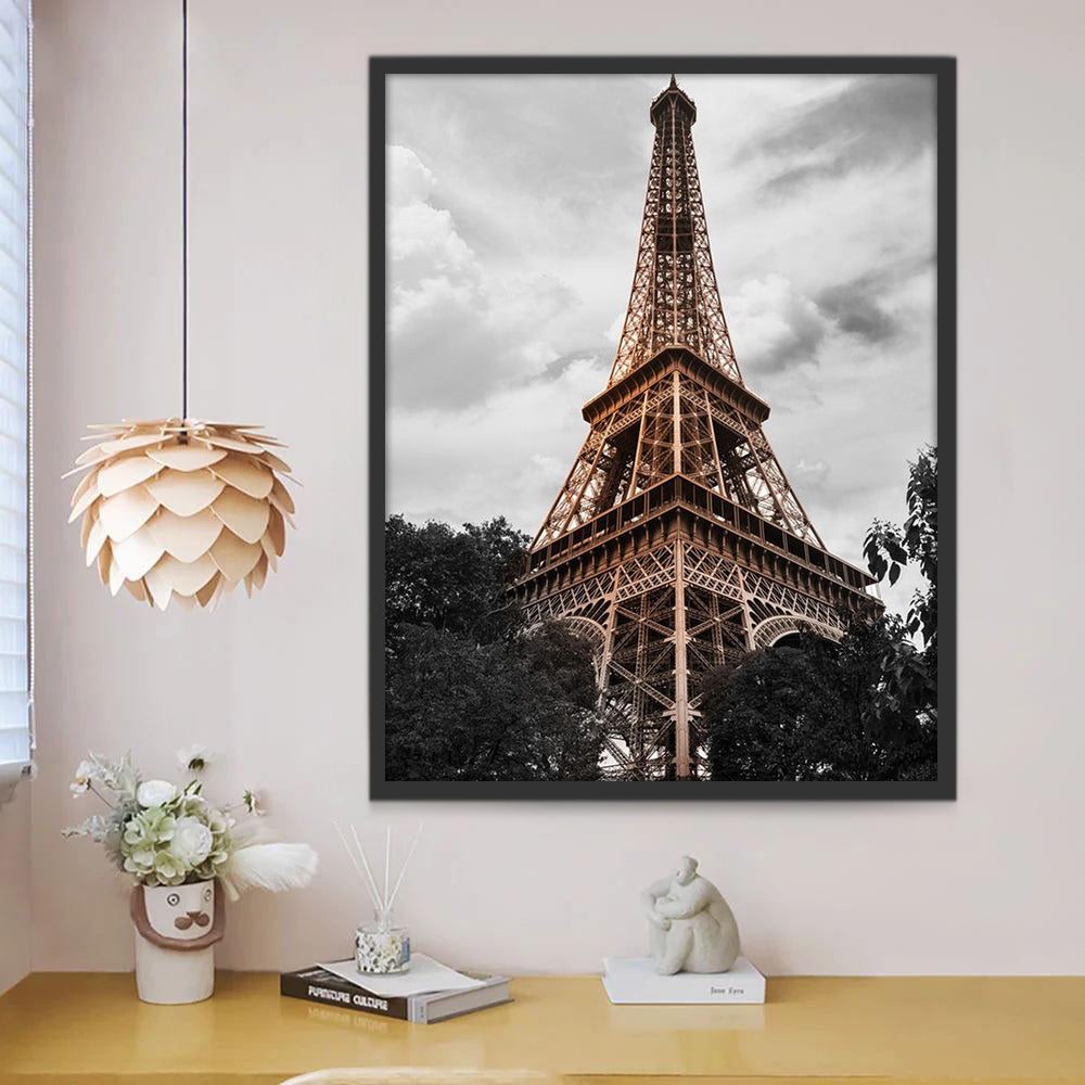 Torre Eiffel Vista desde Abajo Pintar por Números