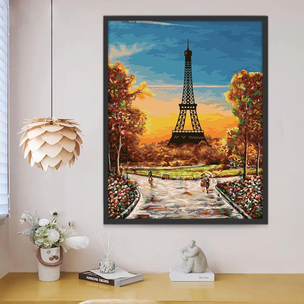 Torre Eiffel y Una Encrucijada Pintar por Números