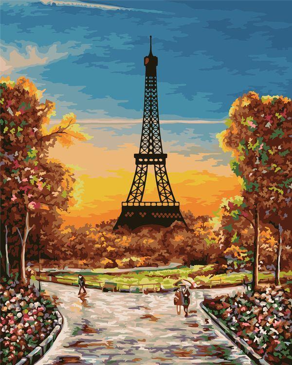 Torre Eiffel y Una Encrucijada Pintar por Números
