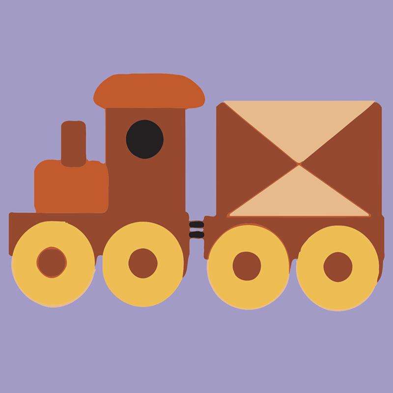 Tren de Juguete Pintar por Números Niños