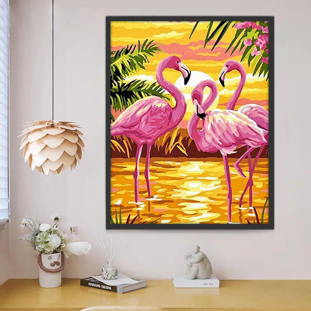 Tres Flamencos Pintar por Números