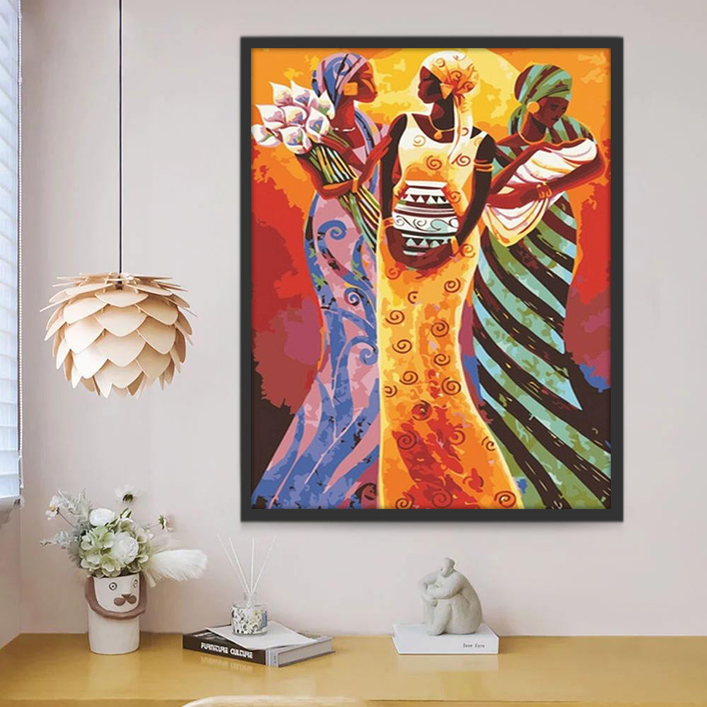 Tres Mujeres Abstractas Pintar por Números