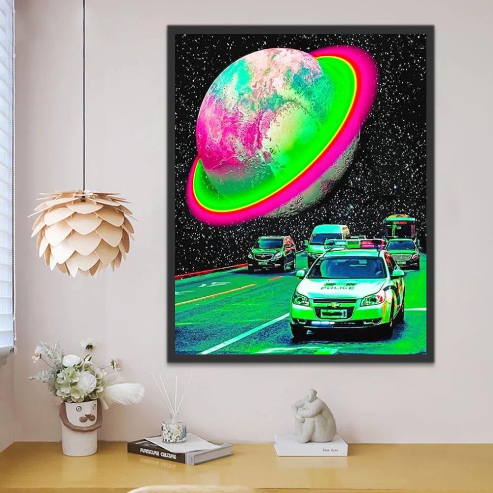 Un Planeta sobre la Carretera Pintar por Números