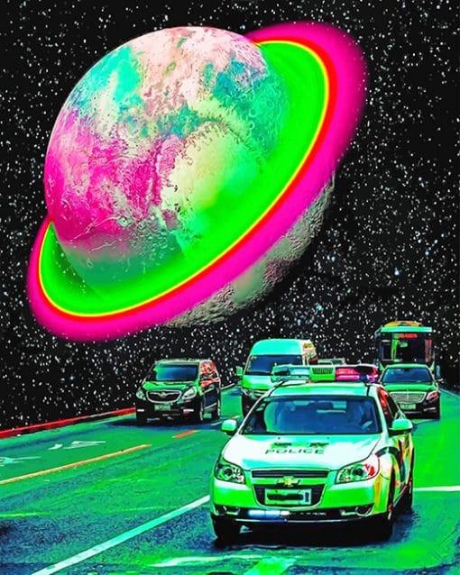 Un Planeta sobre la Carretera Pintar por Números