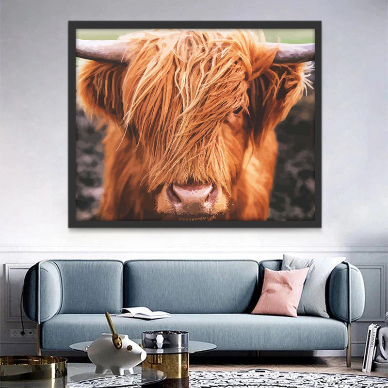 Un Yak Marrón Pintar por Números