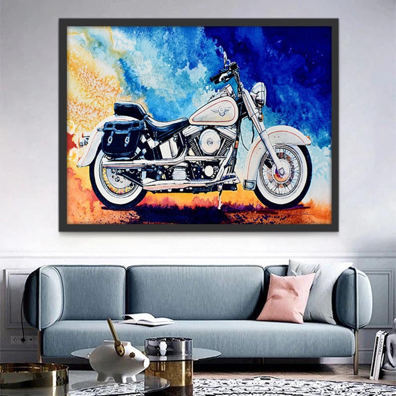 Una Motocicleta Pintar por Números