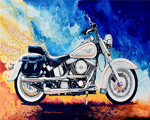 Una Motocicleta Pintar por Números