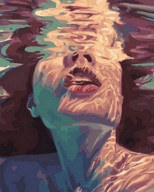 Una Mujer Bajo el Agua Pintar por Números
