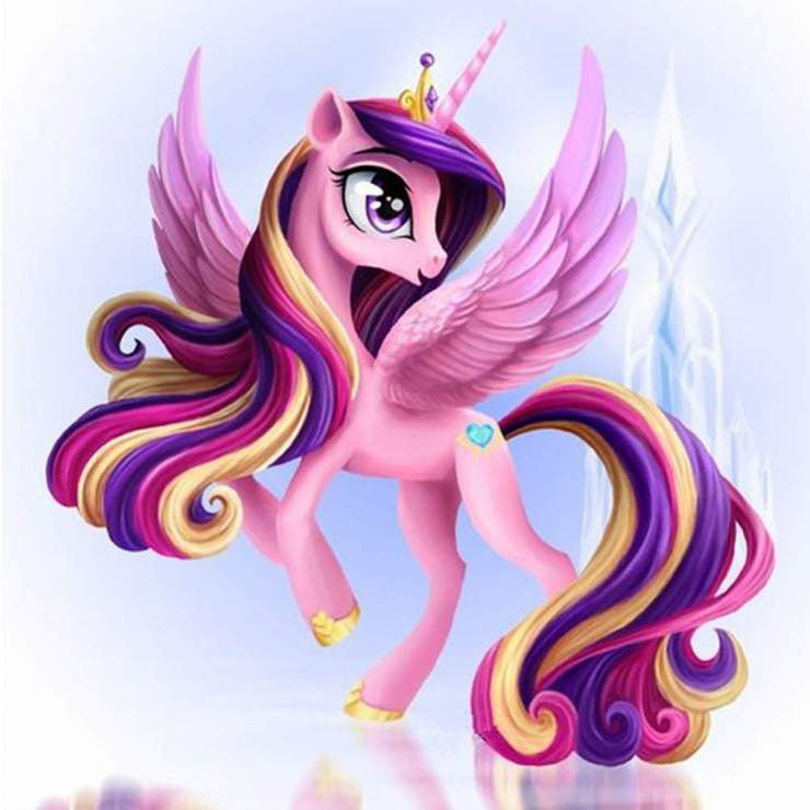 Unicornio en Mi Pequeño Pony Pintar por Números